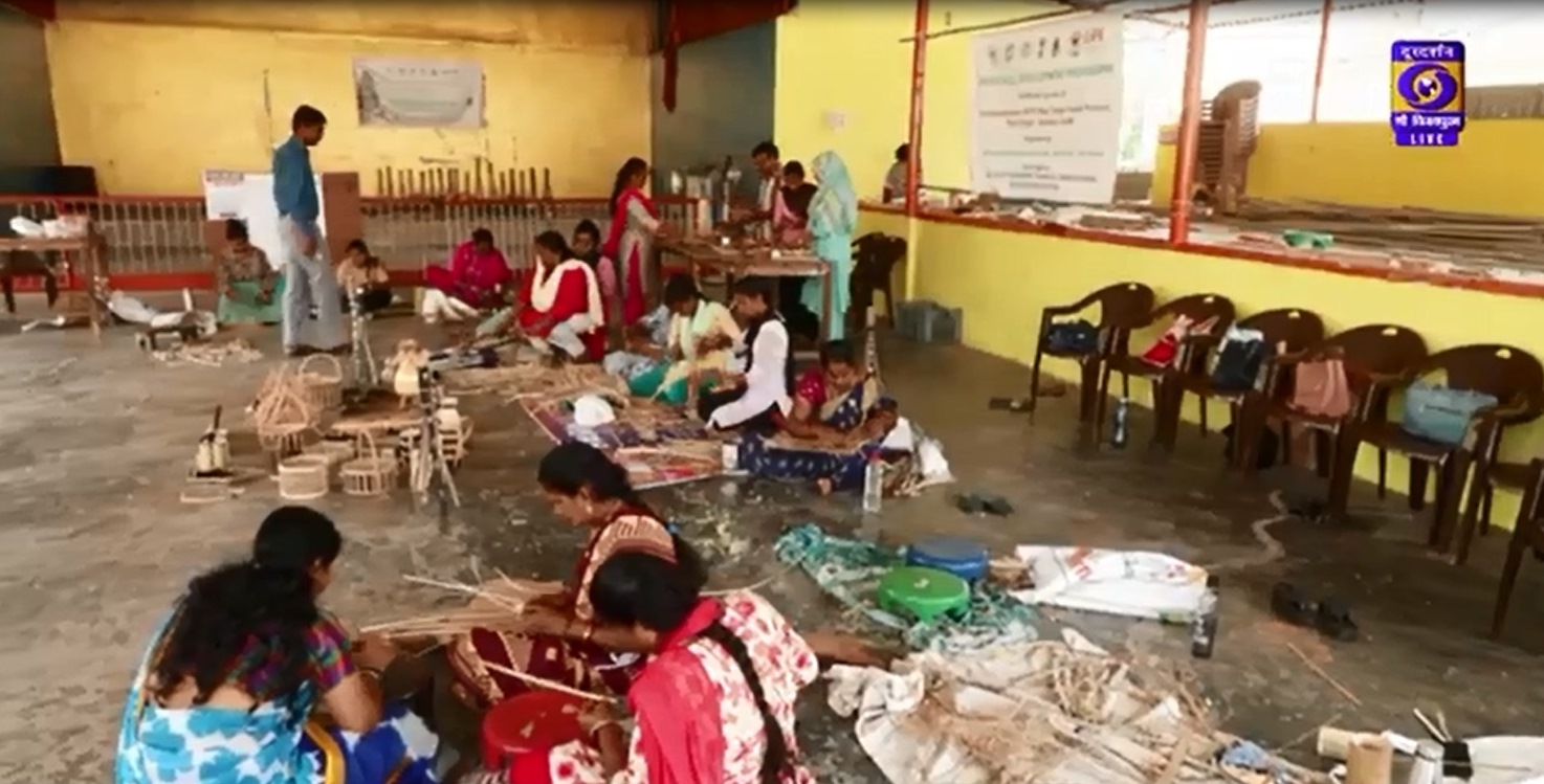 Sri Vijayapuram, Andaman & Nicobar Islands DD News channel covered the GSDP Course on Bamboo Handicr